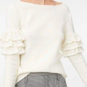 Club Monaco Feleesha Wool Ruffle Sweater
